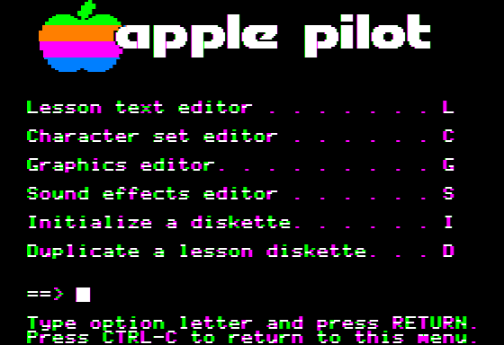 Apple PILOT program screen - Photo credit: personal